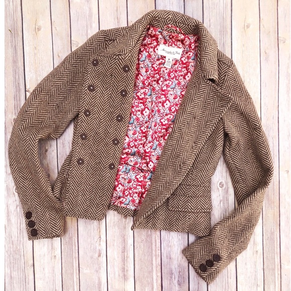 Abercrombie & Fitch Jackets & Blazers - Abercrombie | VINTAGE Wool Tweed Blazer Jacket